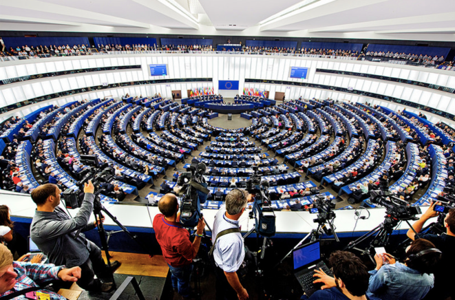 Session plénière du parlement européen à Strasbourg, le 15 juillet 2014. © Flickr / PE. Session plénière du parlement européen à Strasbourg, le 15 juillet 2014. © Flickr / PE.